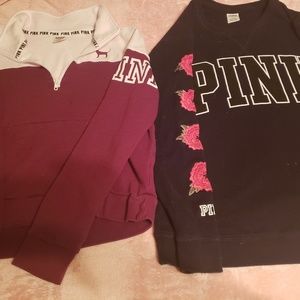 2 used PINK sweatshirts